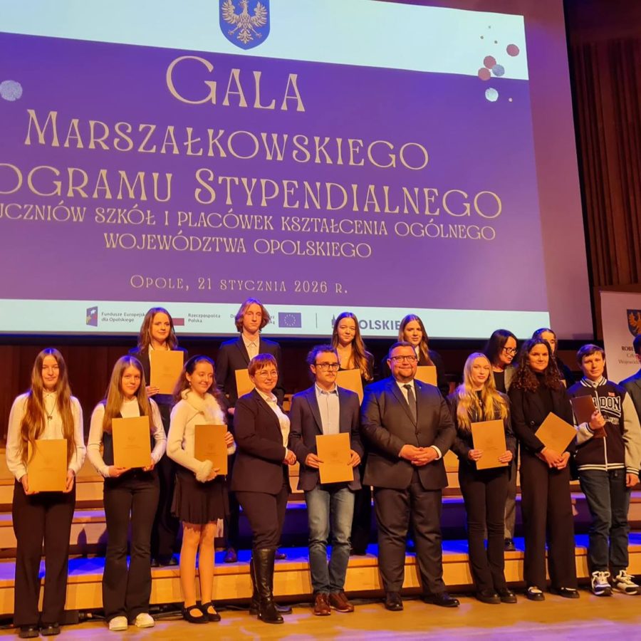 Stypendia Marszałka Województwa Opolskiego dla uczniów I LO – 21.01.2026